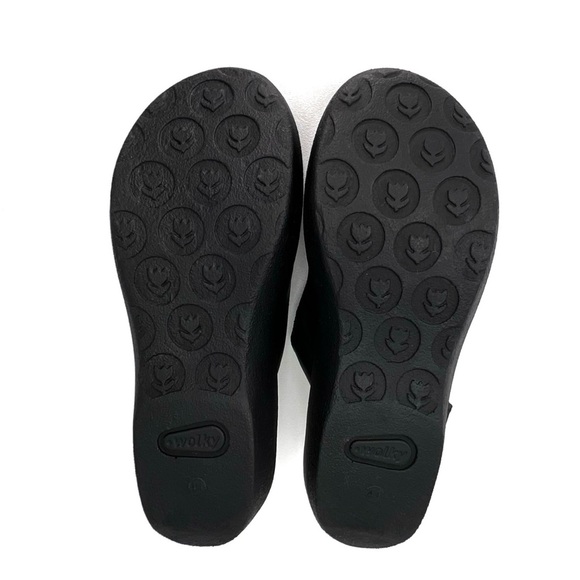 Wolky Jewel Sandal Adjustable Strap Sandals Black Leather Size 8.5 Comfort Shoe - Picture 7 of 13